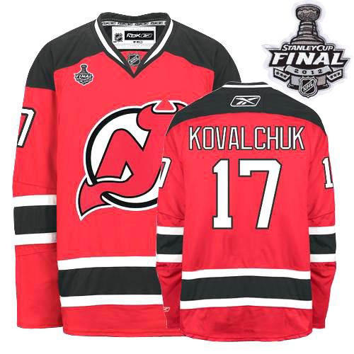 Devils #17 Ilya Kovalchuk Red Home 2012 Stanley Cup Stitched Youth NHL Jersey