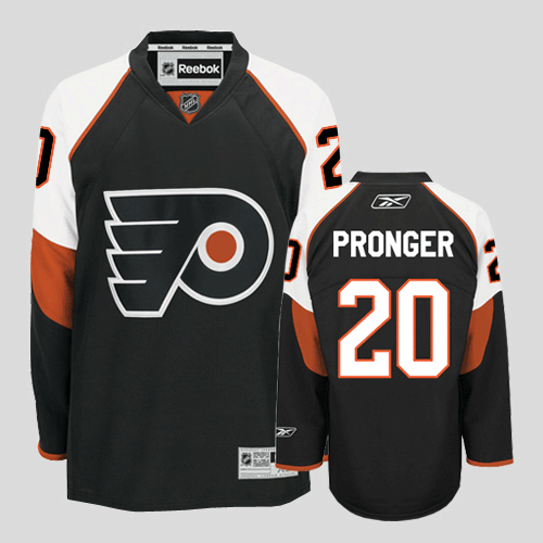 Flyers #20 Chris Pronger Stitched Black Youth NHL Jersey