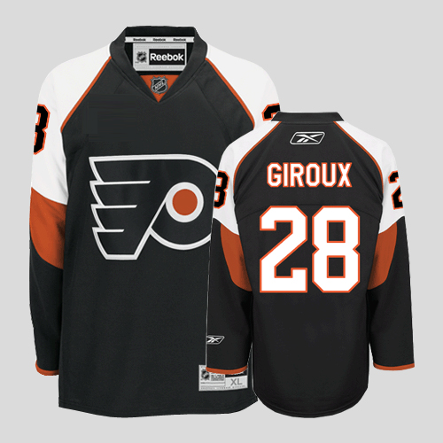 Flyers #28 Claude Giroux Stitched Black Youth NHL Jersey