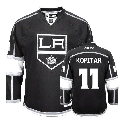 Kings #11 Anze Kopitar Black Home Stitched Youth NHL Jersey