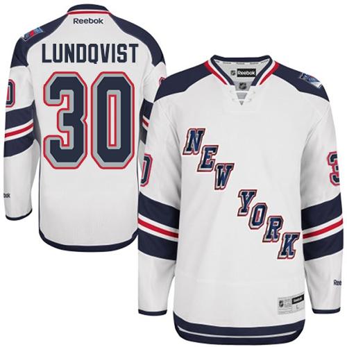 Rangers #30 Henrik Lundqvist White 2014 Stadium Series Stitched Youth NHL Jersey