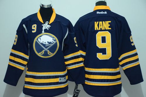 Sabres #9 Evander Kane Navy Blue Youth Stitched NHL Jersey