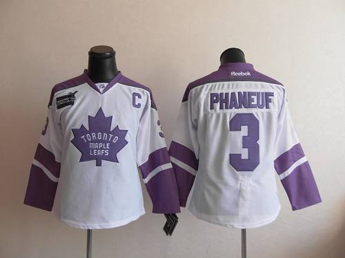 Penguins #3 Dion Phaneuf White/Purple Women's Thanksgiving Edition Stitched NHL Jersey