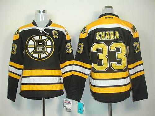 Bruins #33 Zdeno Chara Black Women's Home Stitched NHL Jersey