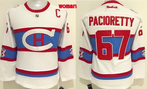 Canadiens #67 Max Pacioretty White 2016 Winter Classic Women's Stitched NHL Jersey