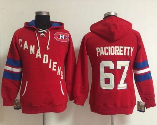 Montreal Canadiens #67 Max Pacioretty Red Women's Old Time Heidi NHL Hoodie