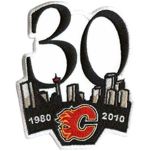 Stitched 2010 Calgary Flames 30th Anniversary Jersey Patch