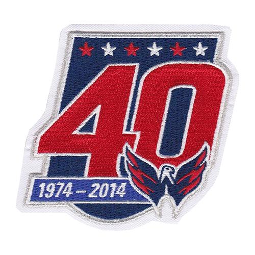 Stitched 2014 15 Washington Capitals 40th Team Anniversary Jersey Patch