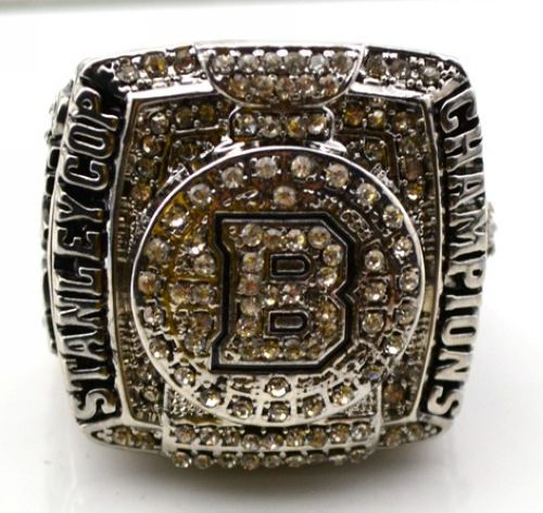 NHL Boston Bruins World Champions Silver Ring_1