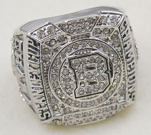 NHL Boston Bruins World Champions Silver Ring_2