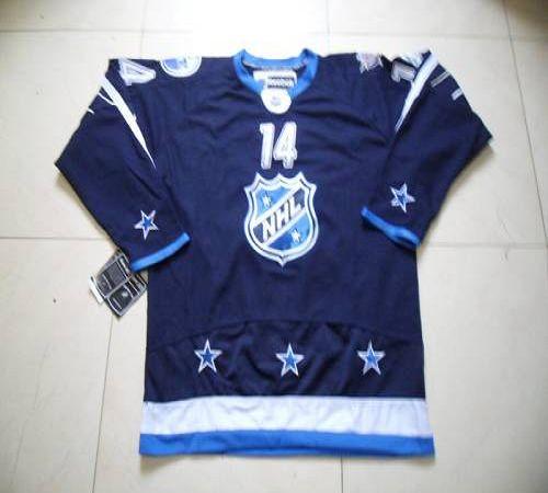 Oilers #14 Jordan Eberle 2012 All Star Navy Blue Stitched NHL Jersey