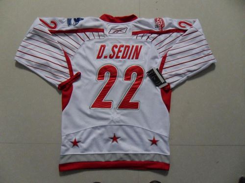 Canucks #22 D.Sedin 2011 All Star Stitched White NHL Jersey