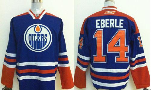 Oilers #14 Jordan Eberle Stitched Light Blue NHL Jersey