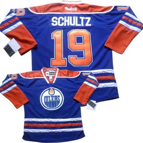 Oilers #19 Justin Schultz Light Blue Home Stitched NHL Jersey