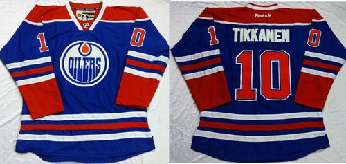 Oilers #10 Esa Tikkanen Light Blue Stitched NHL Jersey