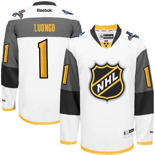 Panthers #1 Roberto Luongo White 2016 All Star Stitched NHL Jersey