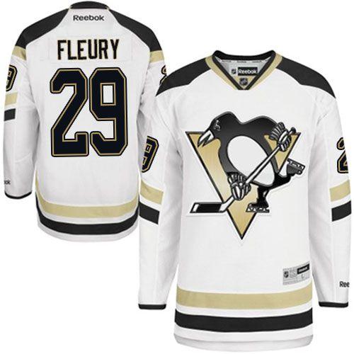 Penguins #29 Andre Fleury White 2014 Stadium Series Stitched NHL Jersey