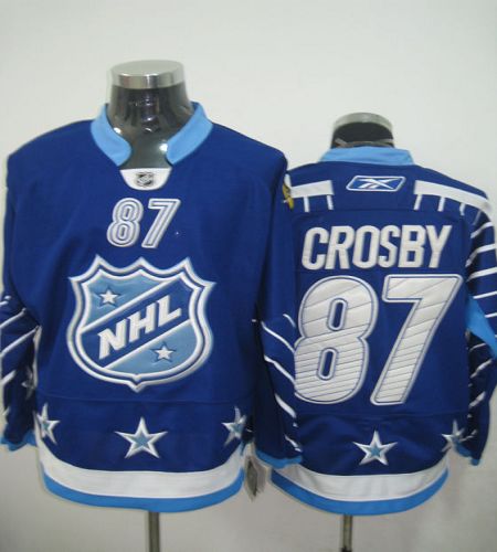Penguins #87 Sidney Crosby 2011 All Star Stitched Blue NHL Jersey