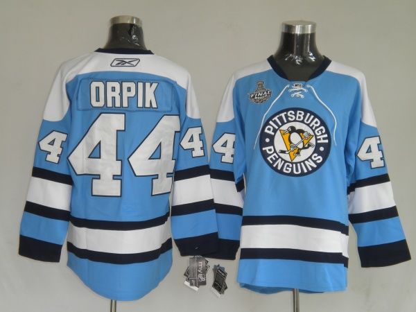 Penguins #44 Brooks Orpik Stitched Blue NHL Jersey