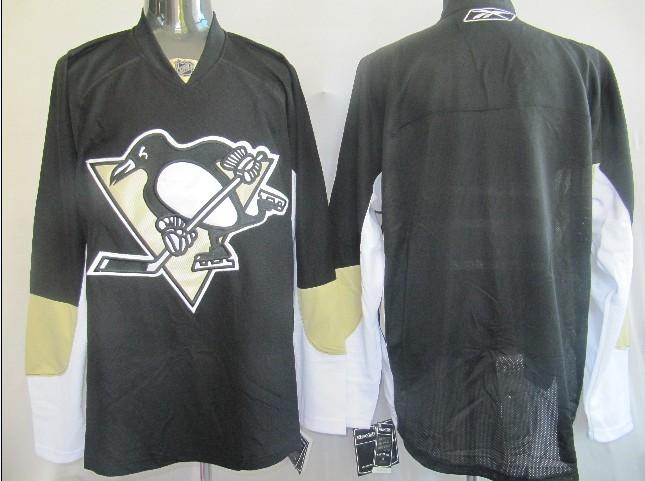 Penguins Blank BLack Stitched NHL Jersey