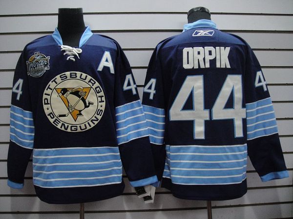 Penguins #44 Brooks Orpik Stitched Dark Blue 2011 Winter Classic Vintage NHL Jersey