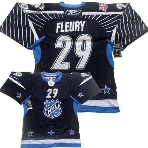 Penguins #29 Andre Fleury Navy Blue 2012 All Star Stitched NHL Jersey