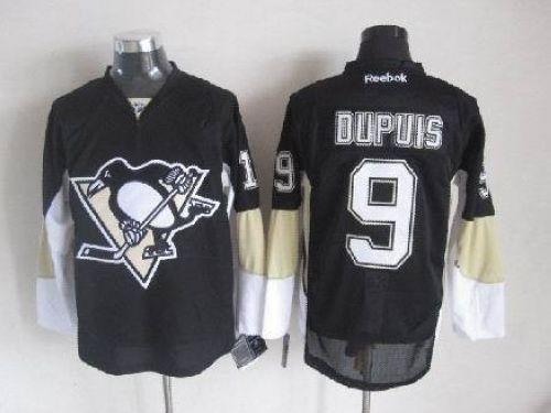 Penguins #9 Pascal Dupuis Black Stitched NHL Jersey