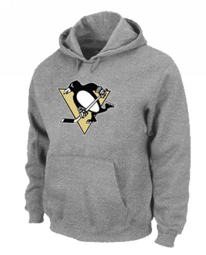 NHL Pittsburgh Penguins Big & Tall Logo Pullover Hoodie Grey