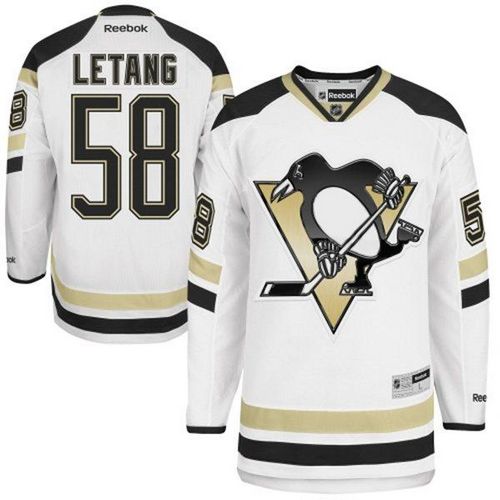 Penguins #58 Kris Letang White 2014 Stadium Series Stitched NHL Jersey