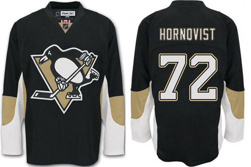 Penguins #72 Patric Hornqvist Black Home Stitched NHL Jersey