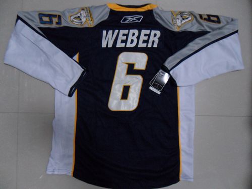 Predators #6 Shea Weber Stitched Dark Blue NHL Jersey