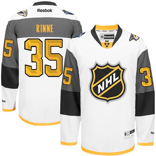 Predators #35 Pekka Rinne White 2016 All Star Stitched NHL Jersey