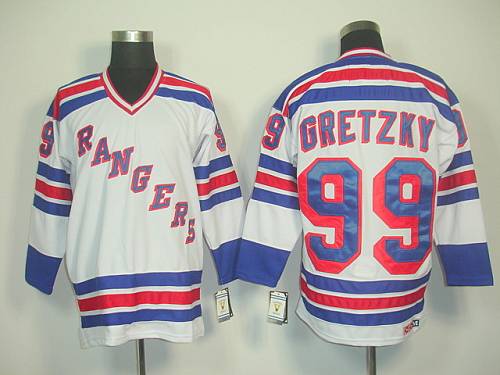 Rangers #99 Wayne Gretzky White CCM Road Stitched NHL Jersey