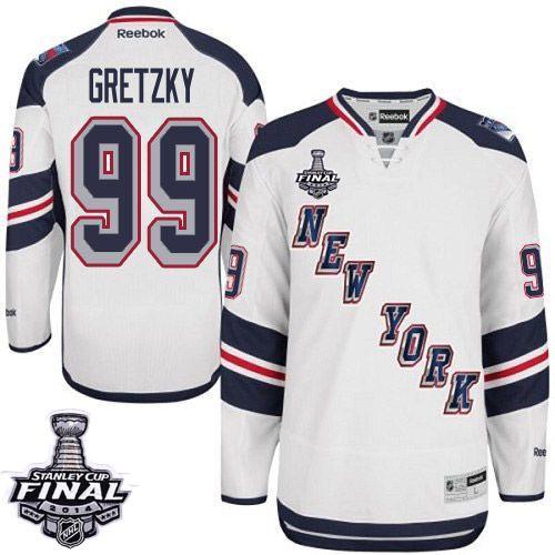 Rangers #99 Wayne Gretzky White 2014 Stadium Series With Stanley Cup Finals Stitched NHL Jersey
