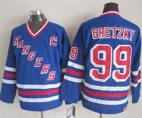 Rangers #99 Wayne Gretzky Blue CCM Heroes of Hockey Alumni Stitched NHL Jersey