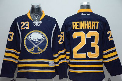 Sabres #23 Sam Reinhart Navy Blue Stitched NHL Jersey