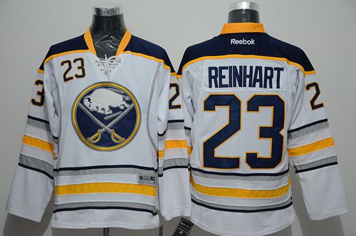 Sabres #23 Sam Reinhart White Stitched NHL Jersey
