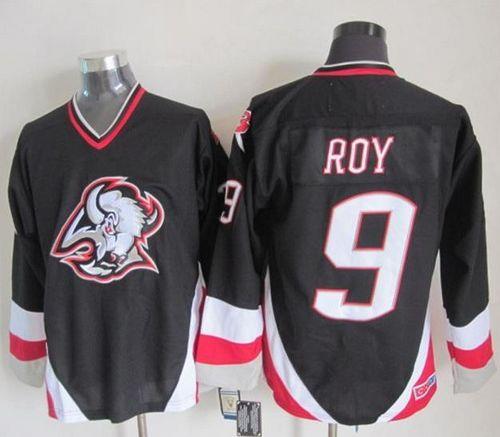Sabres #9 Derek Roy Black CCM Throwback Stitched NHL Jersey