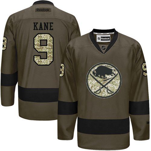 Sabres #9 Evander Kane Green Salute to Service Stitched NHL Jersey