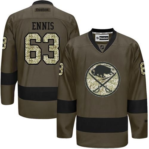Sabres #63 Tyler Ennis Green Salute to Service Stitched NHL Jersey