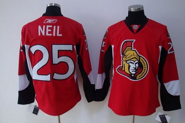 Senators #25 Chris Neil Stitched Red NHL Jersey