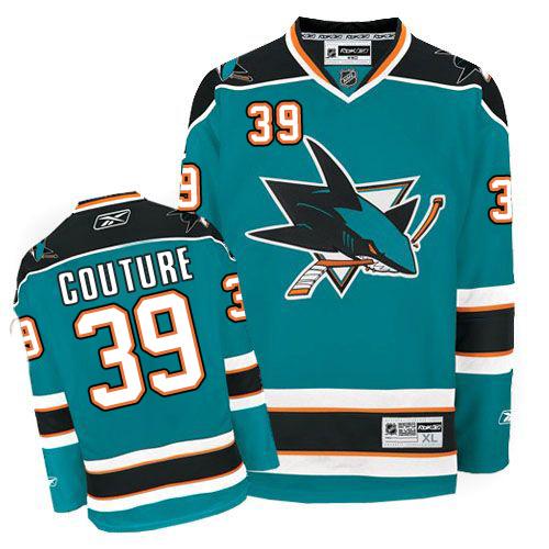 Sharks #39 Logan Couture Blue Stitched NHL Jersey