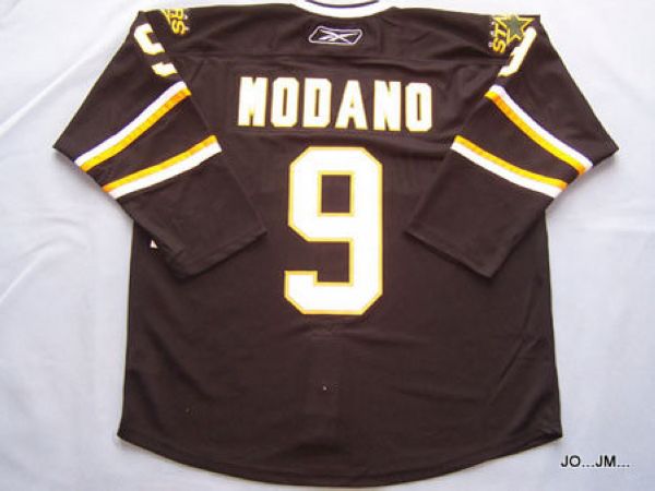 Stars #9 Mike Modano Stitched Black NHL Jersey