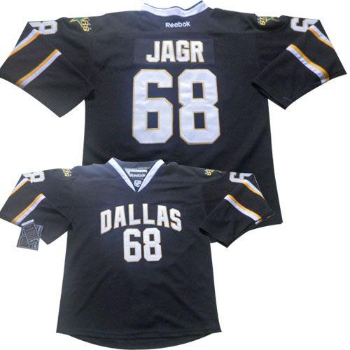 Stars #68 Jaromir Jagr Stitched Black NHL Jersey