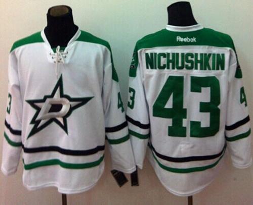 Stars #43 Valeri Nichushkin White Stitched NHL Jersey