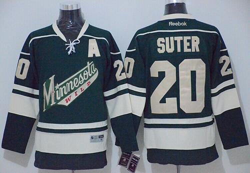 Wild #20 Ryan Suter Green Stitched NHL Jersey