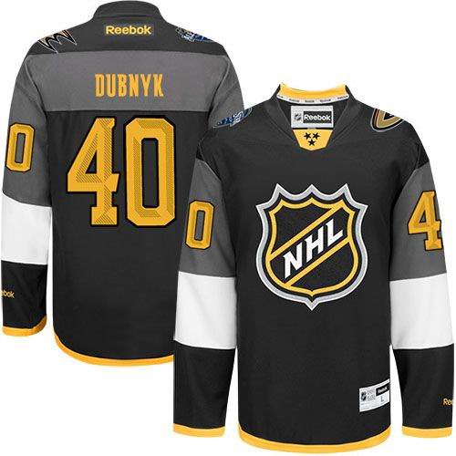Wild #40 Devan Dubnyk Black 2016 All Star Stitched NHL Jersey