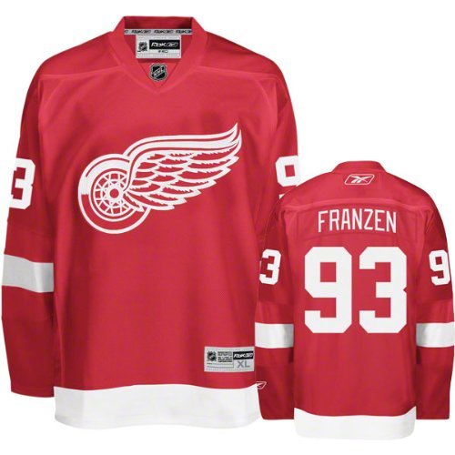 Red Wings #93 Johan Franzen Red Stitched NHL Jersey