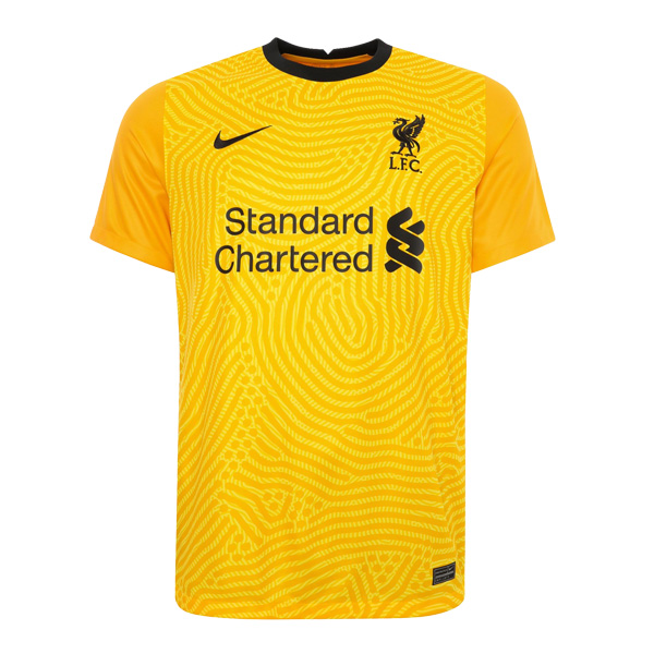 20 21 Liverpool Away Goalkeeper Yellow Soccer Jersey