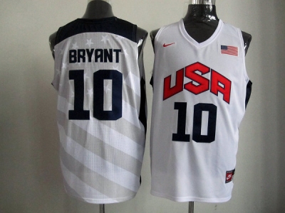2012 usa jerseys #10 bryant white